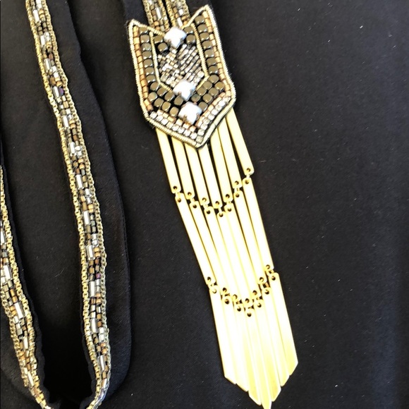 Stella & Dot Black Beaded Necklace - Picture 2 of 3